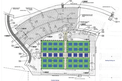 Pickleball court in Greenwood