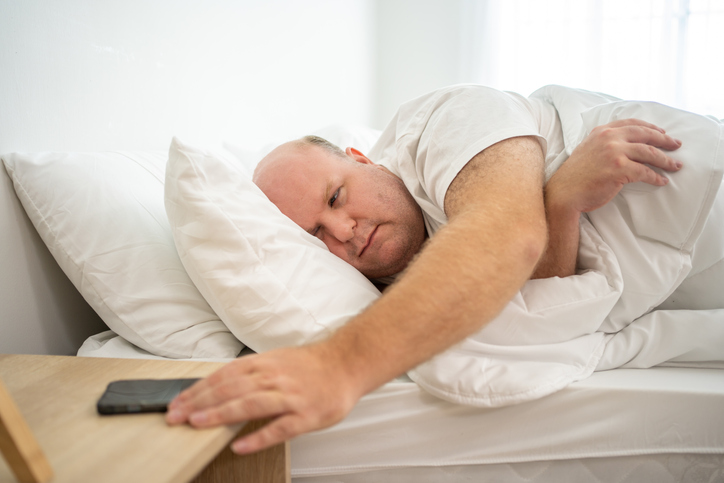 Seeking Sleep Solutions: Caucasian Man's Struggle with Obstructive Sleep Apnea