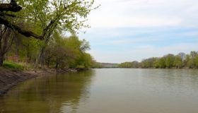 Wabash River, springtime in Indiana