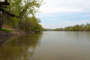 Wabash River, springtime in Indiana