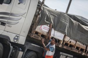 Palestinian-Israeli conflict - Aid convoy to Gaza