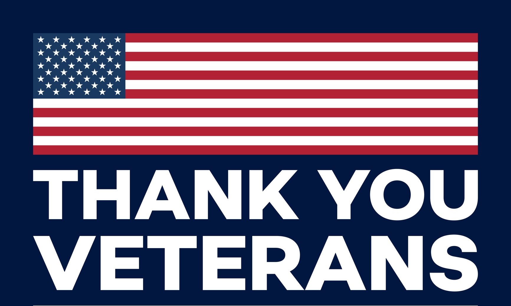 Thank You Veterans - Honoring All Who Served, US Military, US Veteran's Day, USA Flag, American Flag, Greeting Card