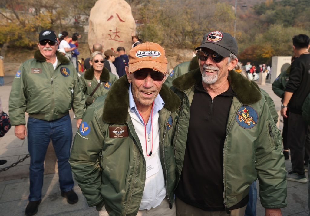Flying Tigers Veterans Visit Great Wall In Beijing