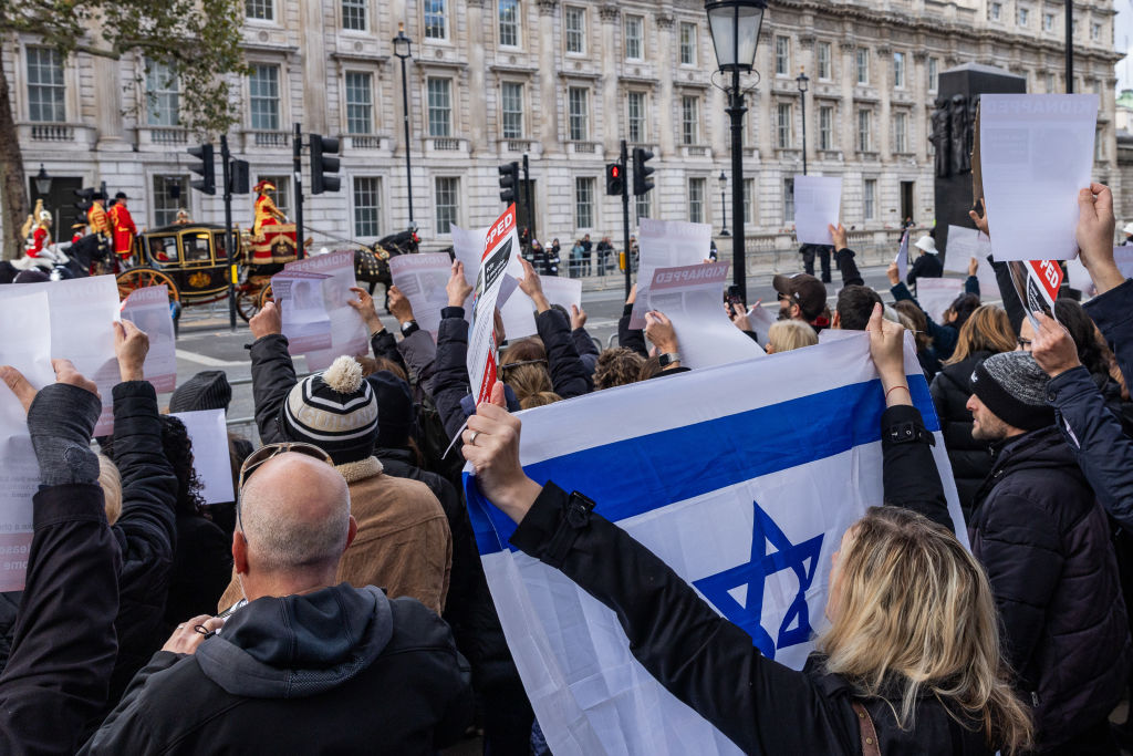 Jewish Community Hold Vigil To Mark 1 Month Since Hamas Attack London