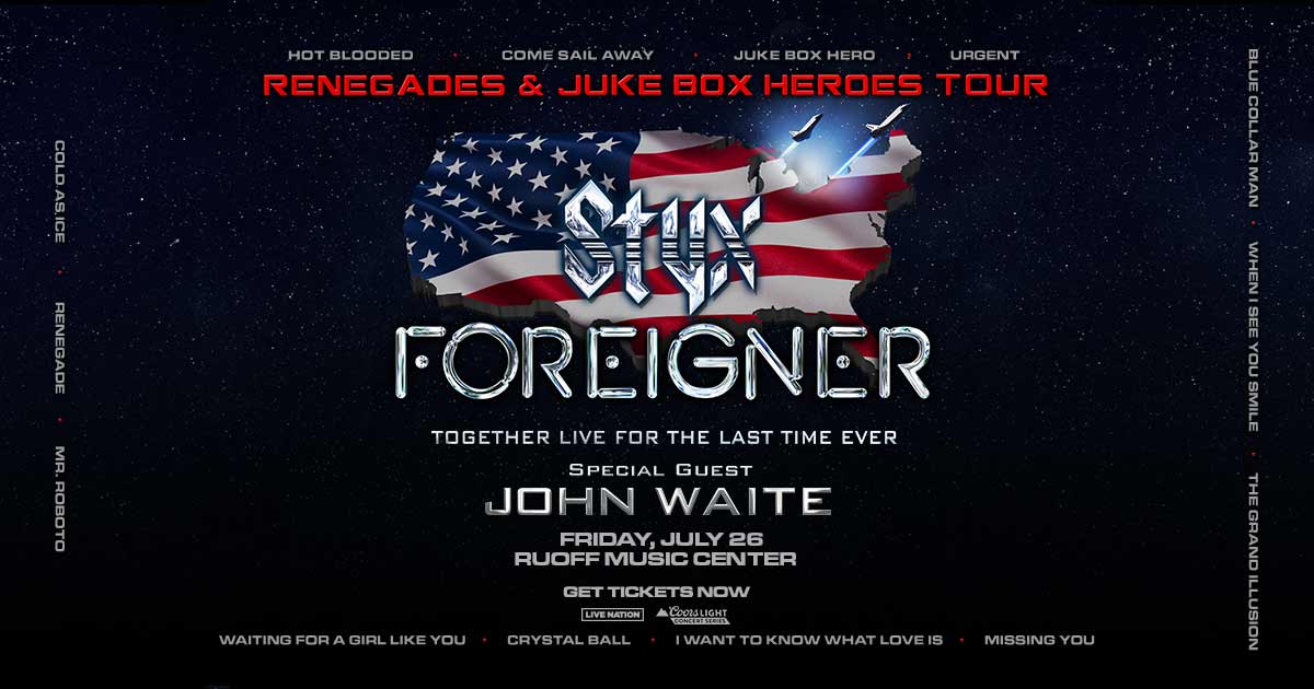 Listen to Hammer and Nigel to win Styx tickets from show
