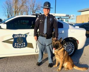 Image of New ISP K-9 Officer Barker and Handler Pair