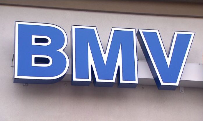 Indiana BMV sign