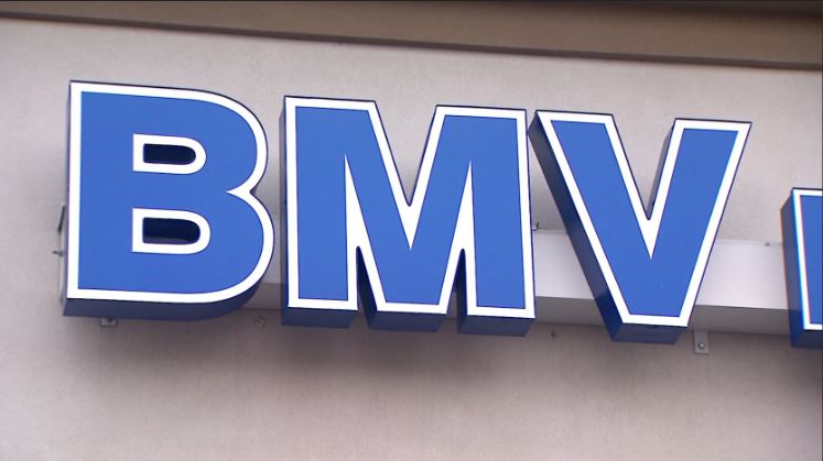 Indiana BMV sign