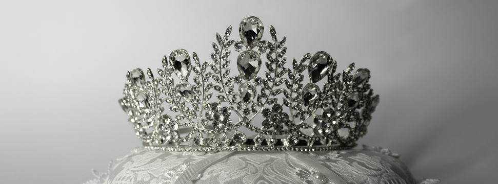 Diamond Silver Crown for Miss Pageant Beauty Contest