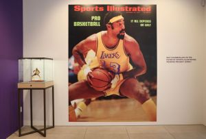 Sotheby's LA Hosts Press Preview For Wilt Chamberlain's 1972 NBA Finals Jersey From 1st Ever Championship For Los Angeles Lakers