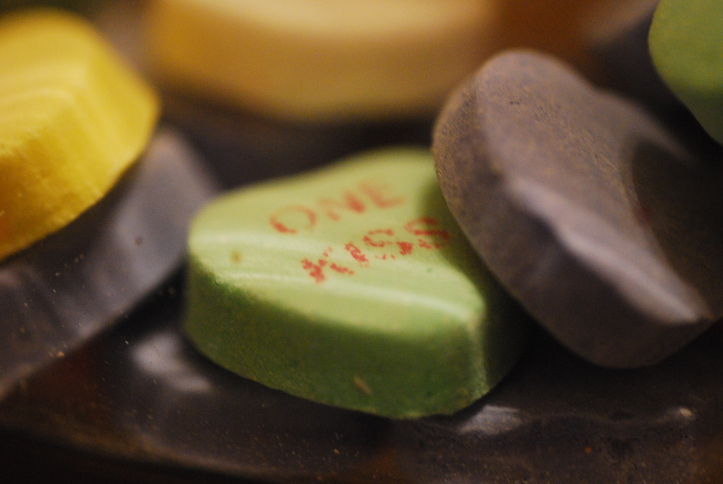 Valentine heart candy
