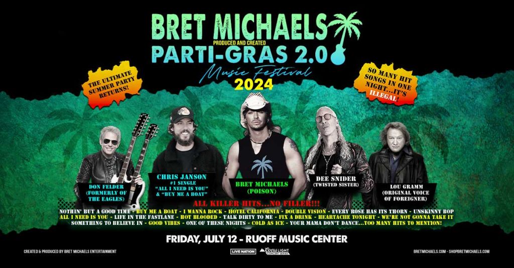 Bret Michaels with Chris Janson, Don Felder, Dee Snider, Lou Gramm