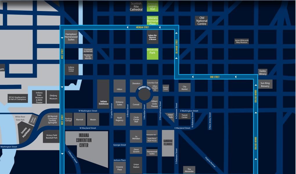 Image of NBA All-Star Weekend Route
