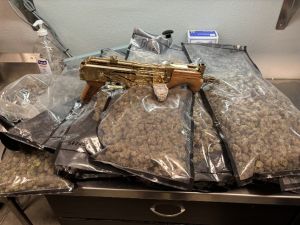21 Pounds of Marijuana and a Gold Plated Gun