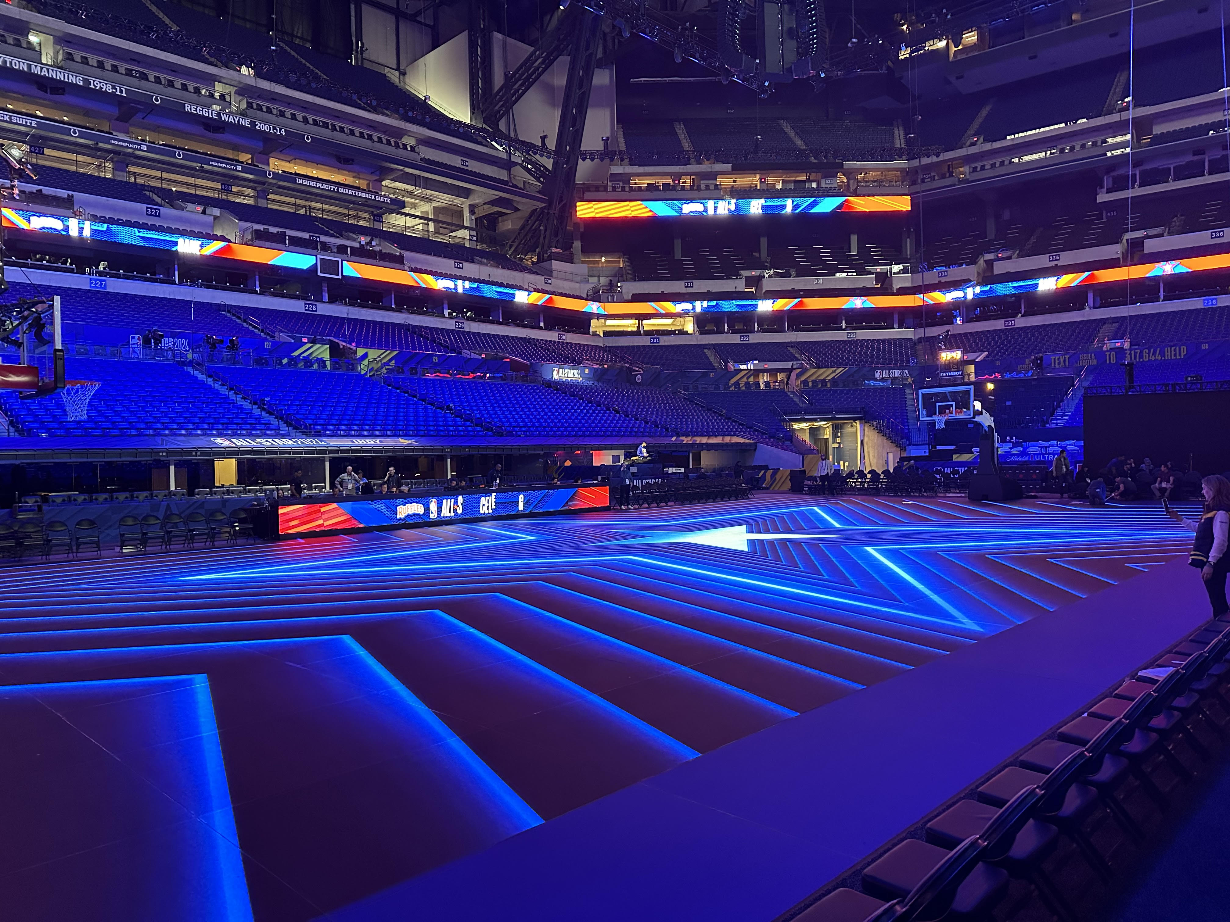 Image of NBA LED Court in Indianapolis