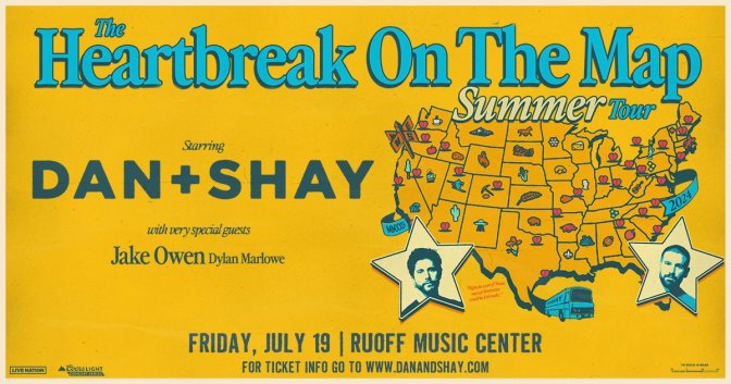 Dan + Shay Tour Announcement Poster