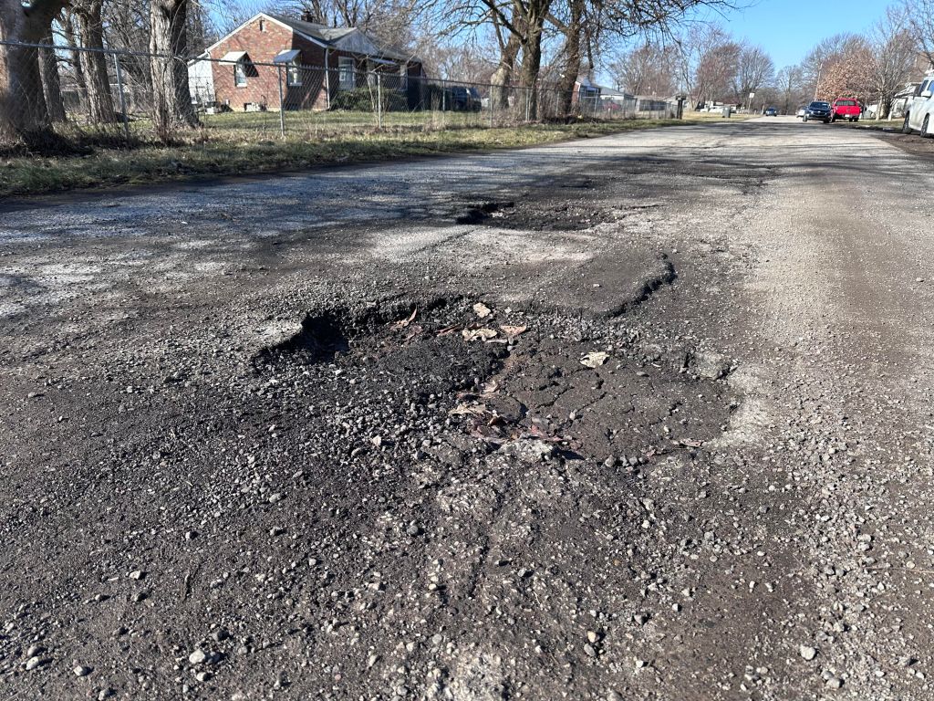 Indy Crews Filling Potholes