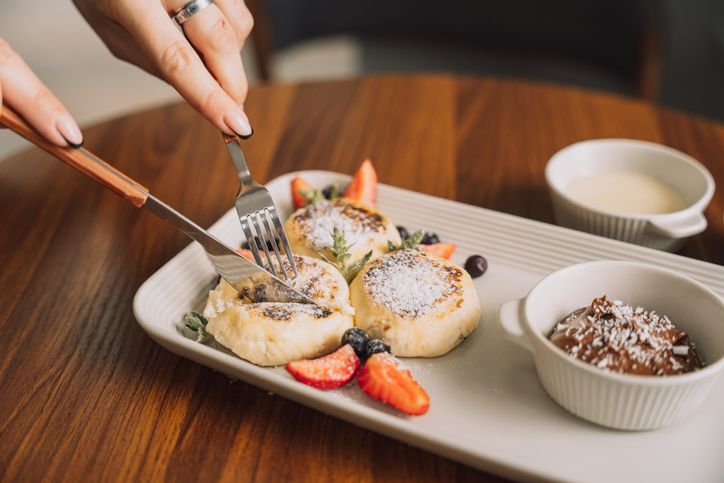 Cheesecake Pancakes - Hotcakes Emporium East - Indianapolis