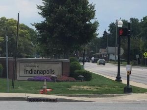 University of Indianapolis sign