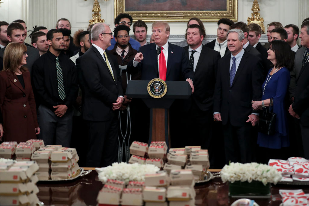 President Donald Trump Welcomes FCS National Champ North Dakota State Bison to the White House