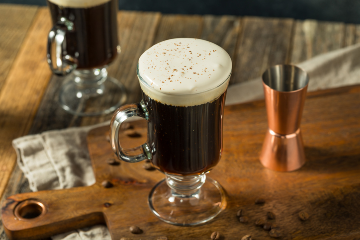 Warm Boozy Irish Coffee