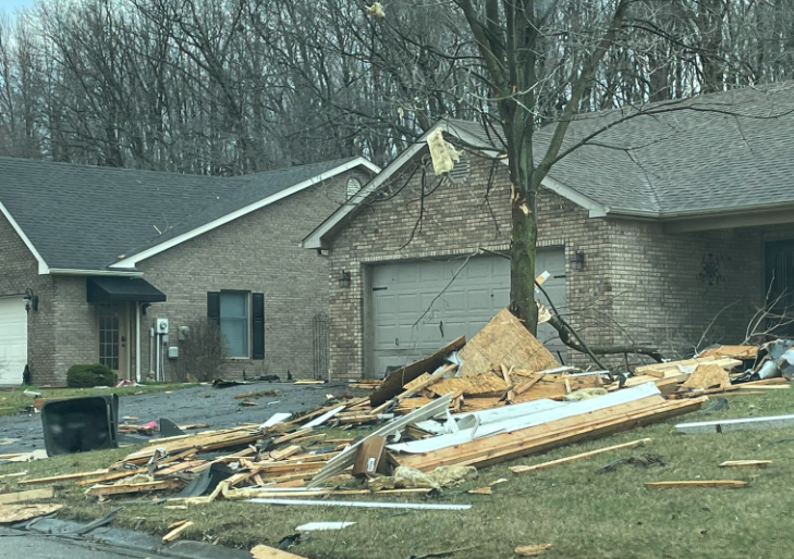 Home Damaged By Storms in Jefferson County