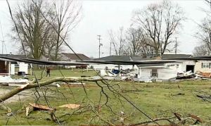 Tornado damage in Winchester