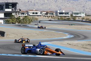 IndyCar drivers testing at The Thermal Club