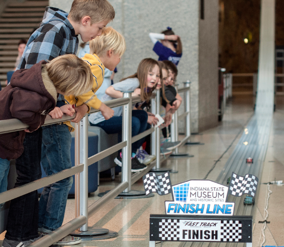 Kids Enjoying the Pinewood Derby