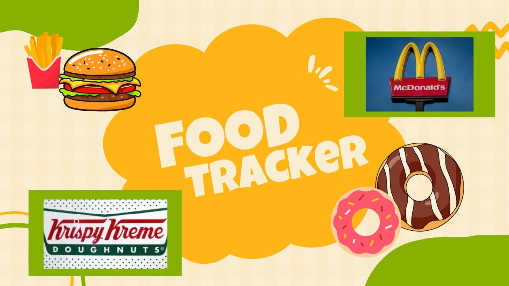 Food Tracker McDonalds Golden Arches and Krispy Kreme