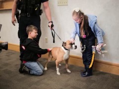 Newt Visiting with Some Kids