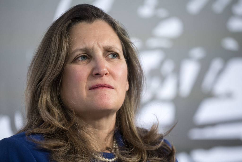 Deputy Canadian PM Chrystia Freeland questions if Capitalism works because of Climate Change