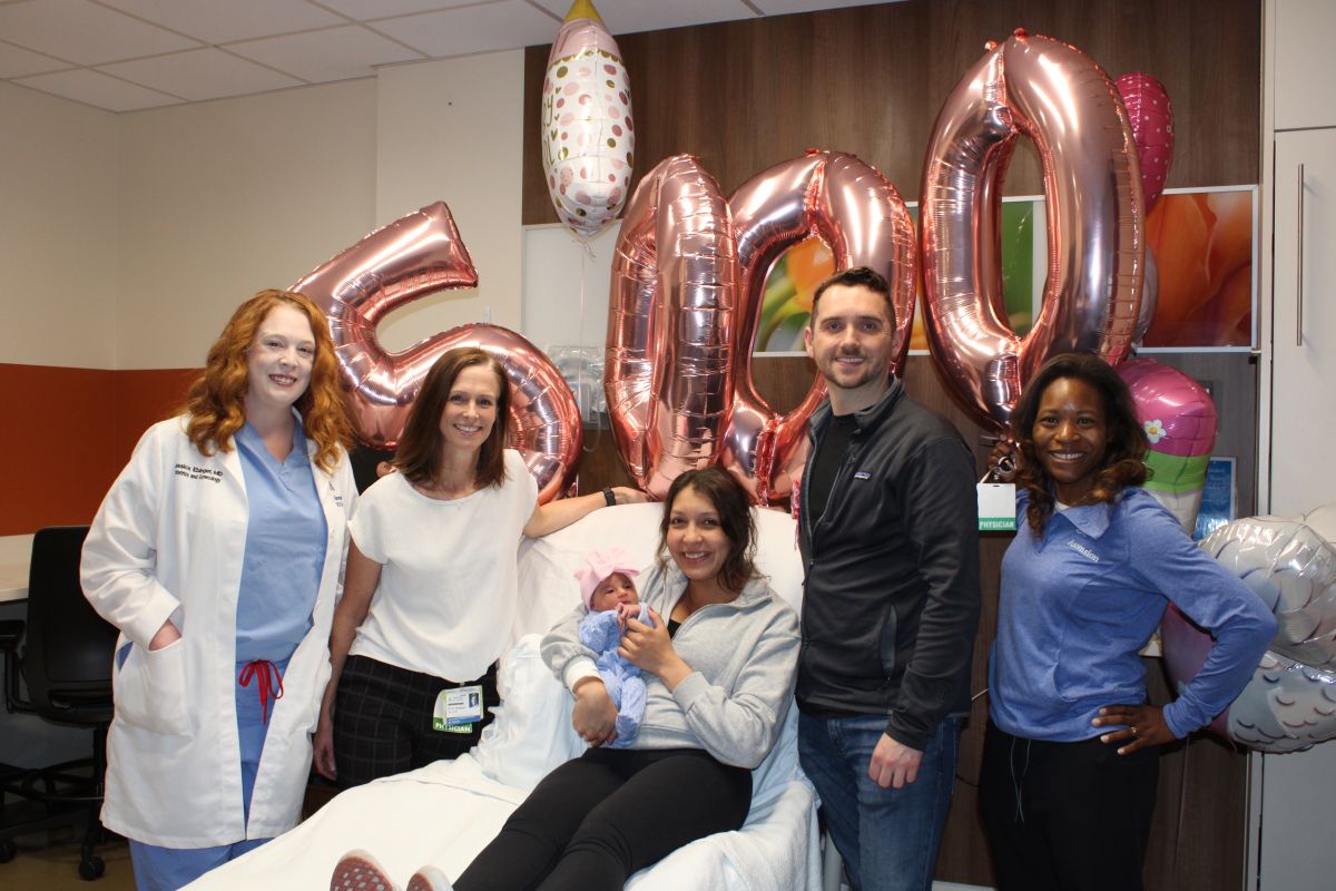 Neela with Mom, Dad, and some of the Staff