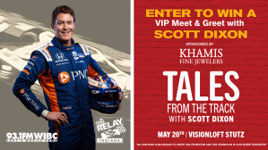 Enter for your chance to win to meet scott dixon and his staff