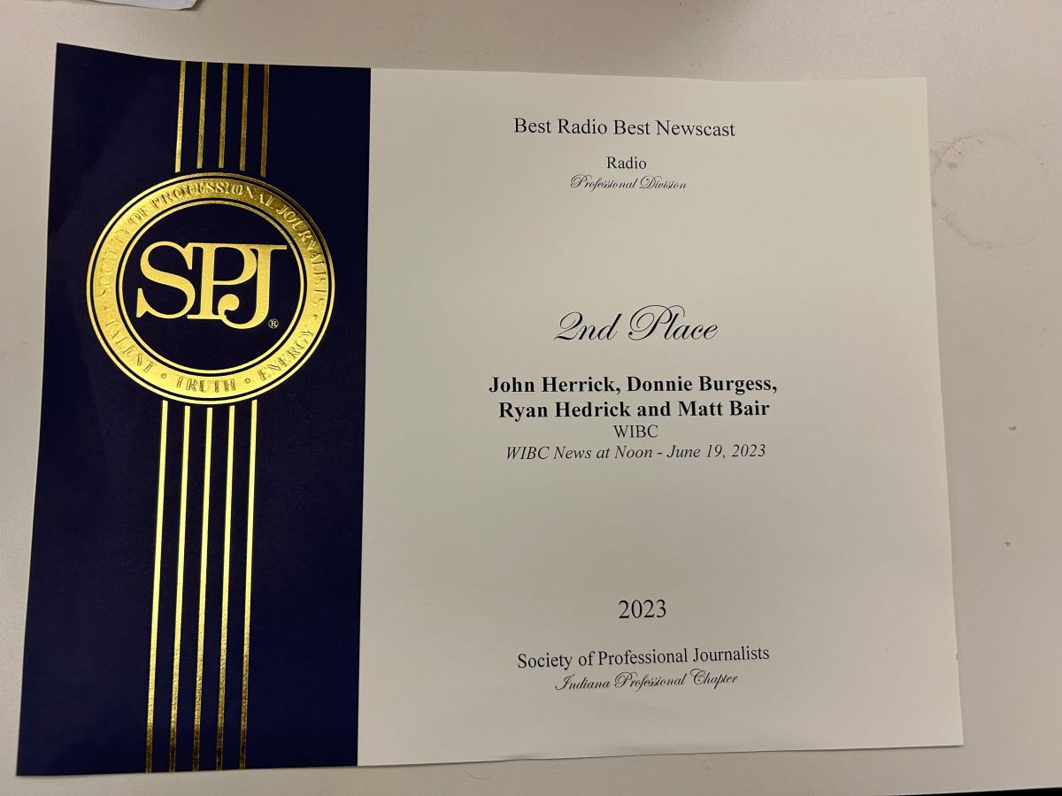 Second Place for Best Radio Newscast