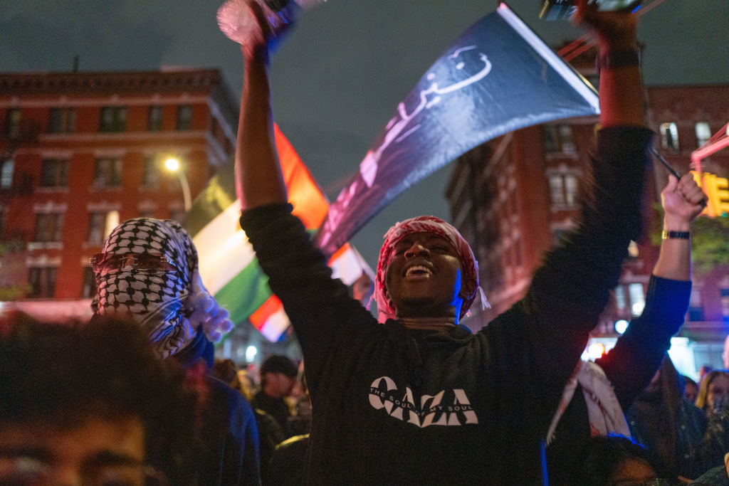 Police Confront Pro-Palestinian Protesters At CCNY