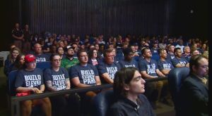 Indy Eleven fans at CC building