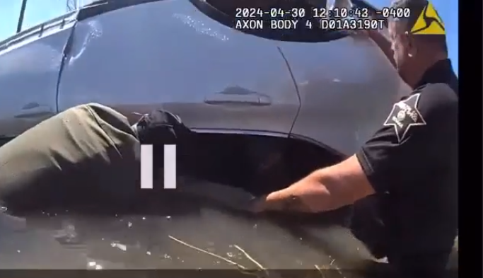 Officers Break the Window and Get In