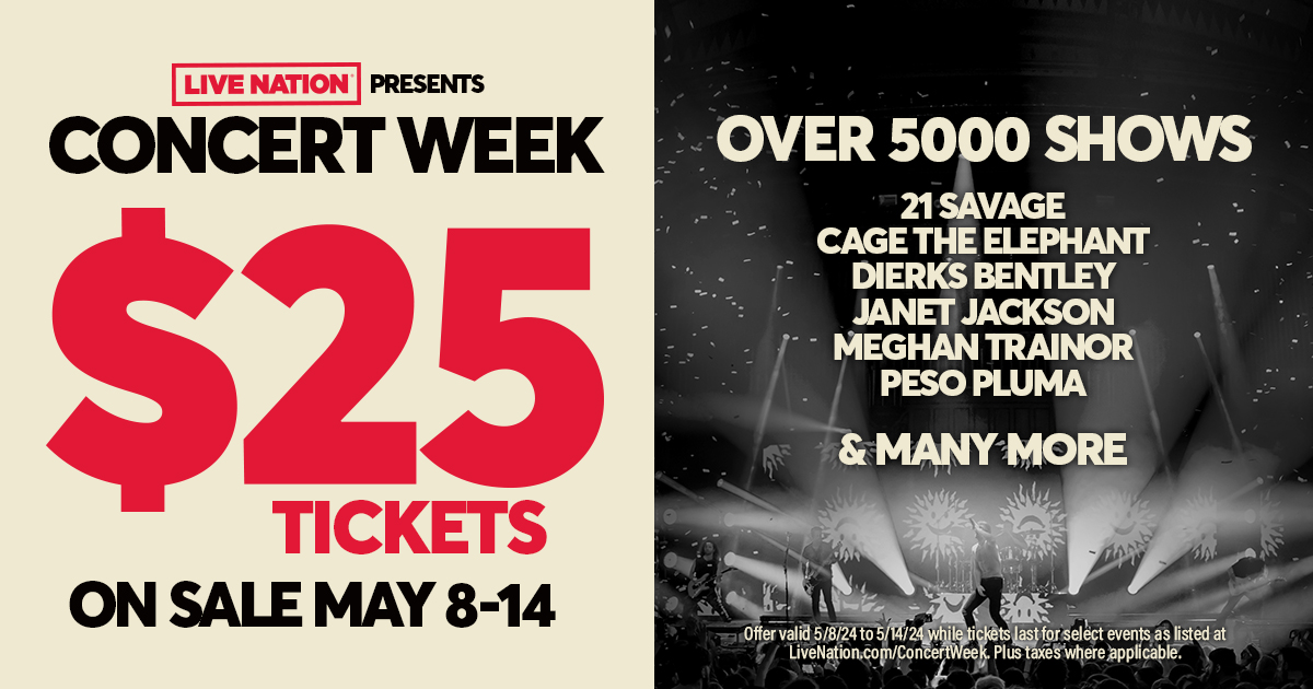 Live Nation Concert Week 2024 Promo Image