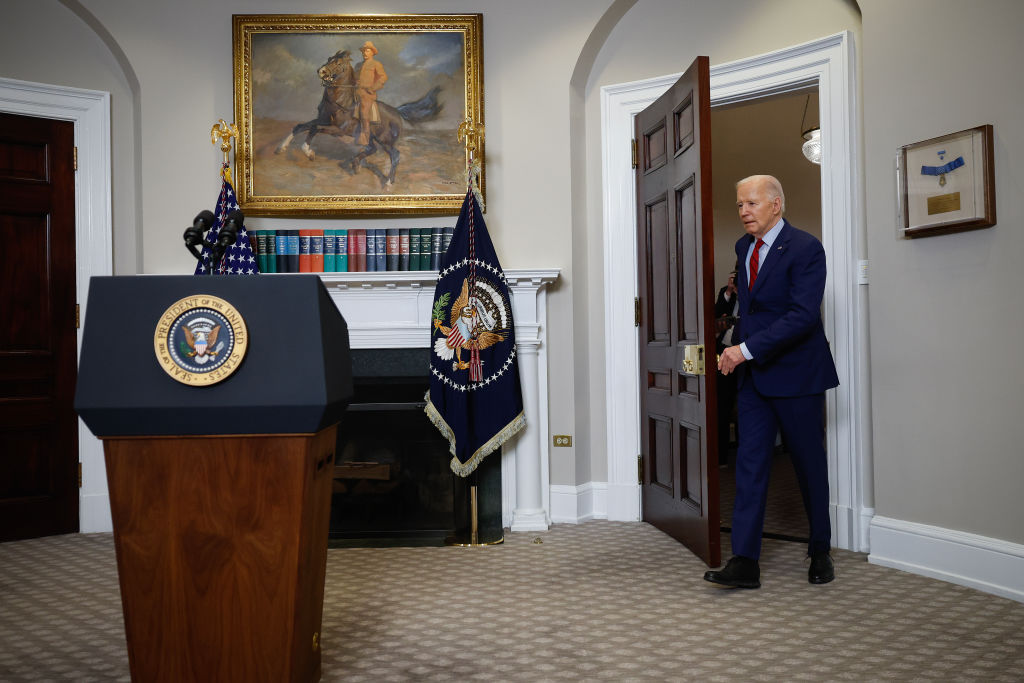 Joe Biden speaks about the campus chaos