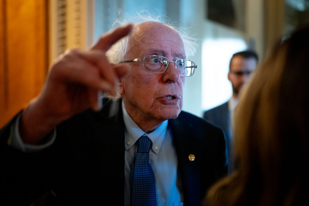 Bernie Sanders lecturing CNN