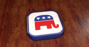 United States Republican Party Elephant Logo.