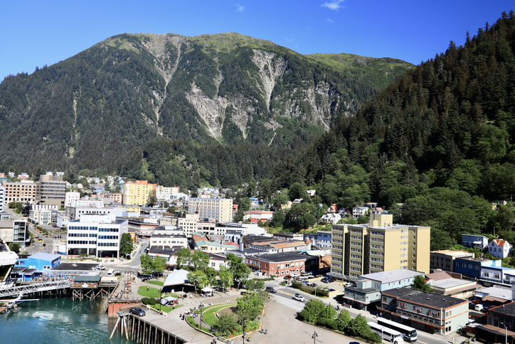 City skyline of Juneau Alaska