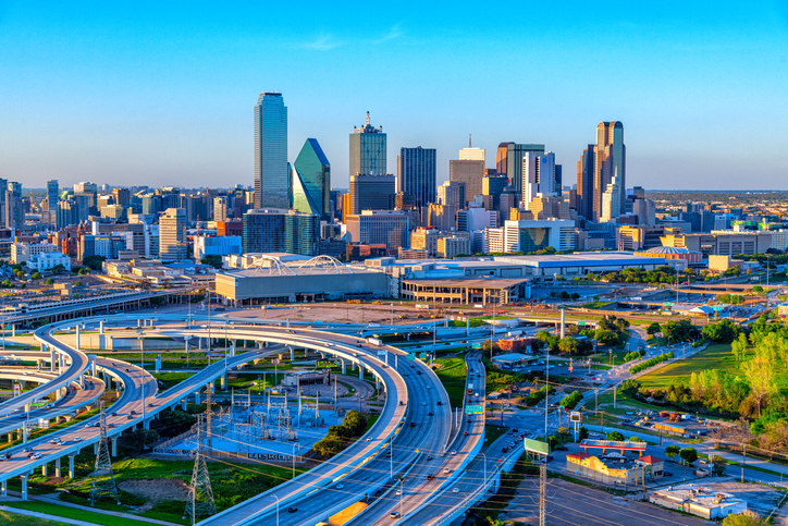 Dallas Skyline Aerial