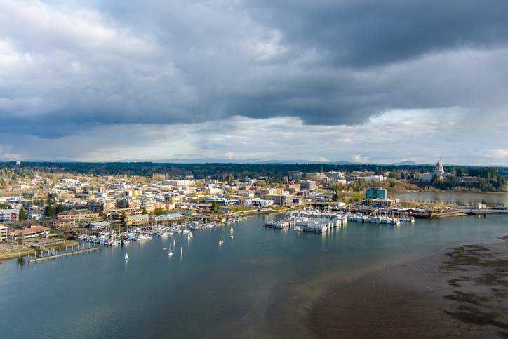Olympia, Washington waterfront from Budd Inlet