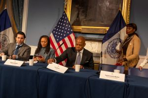 New York City Mayor Eric Adams...