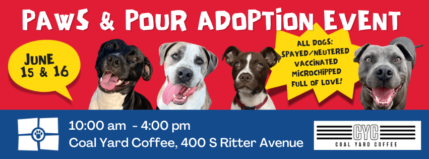 Flyer for 2024 Paws & Pour Event