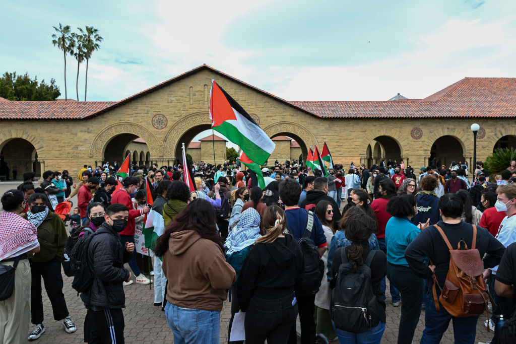 Students set up encampment at Stanford University to demand end to Gaza war