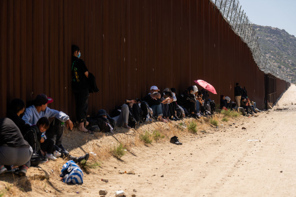 Migrants At The US-Mexico Border