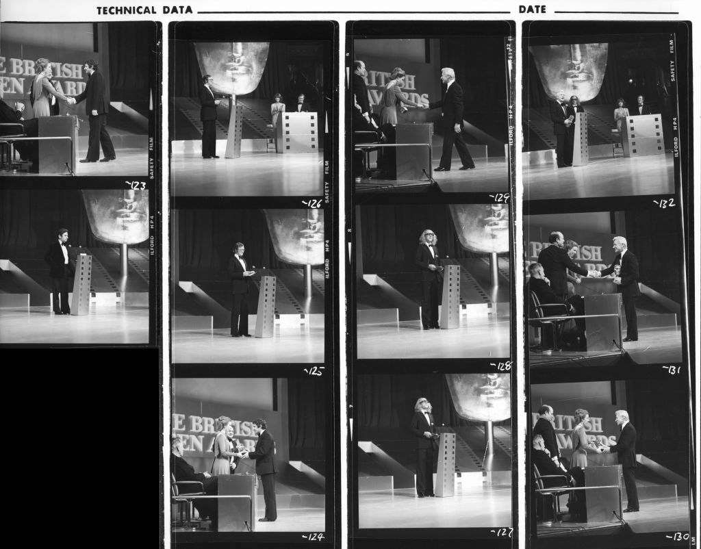 British Academy Film and Television Awards.Date: Wednesday 17 March 1976.Venue: Royal Albert Hall, Kensington Gore, South Kensington, London.Host: Diana Rigg & Eamon Andrews.-